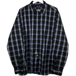 Polo Golf Ralph Lauren Corbridge Shirt Men's Large Windowpane Plaid 100% Cotton